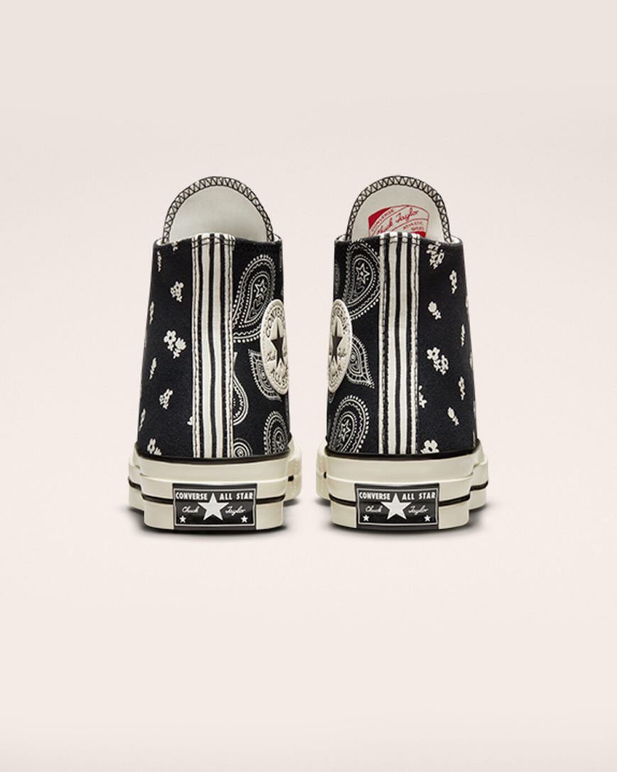 Dámské Boty Vysoké Converse Chuck 70 Paisley Černé | CZ LVOW35